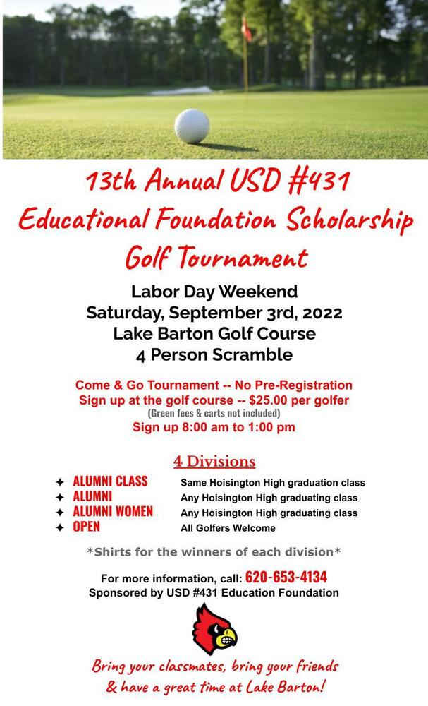 USD 431 Foundation Golf Tourney